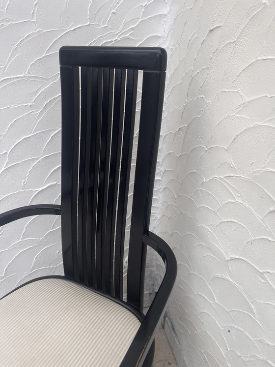 Image 1 of Black Wooden Design Chair