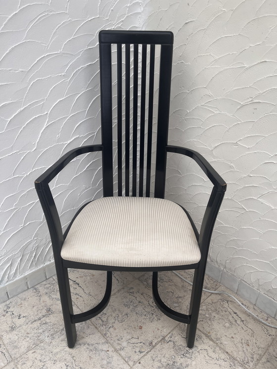 Image 1 of Black Wooden Design Chair