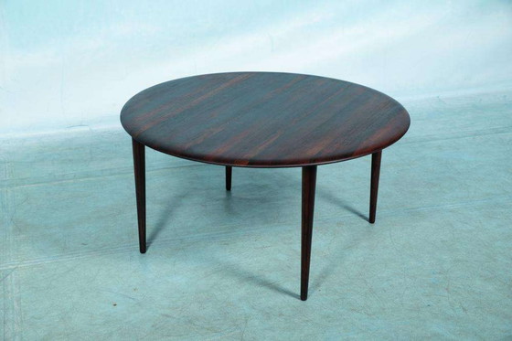 Image 1 of France & Son table basse en bois de rose, Table basse en bois de rose, Midcentury cofffee table