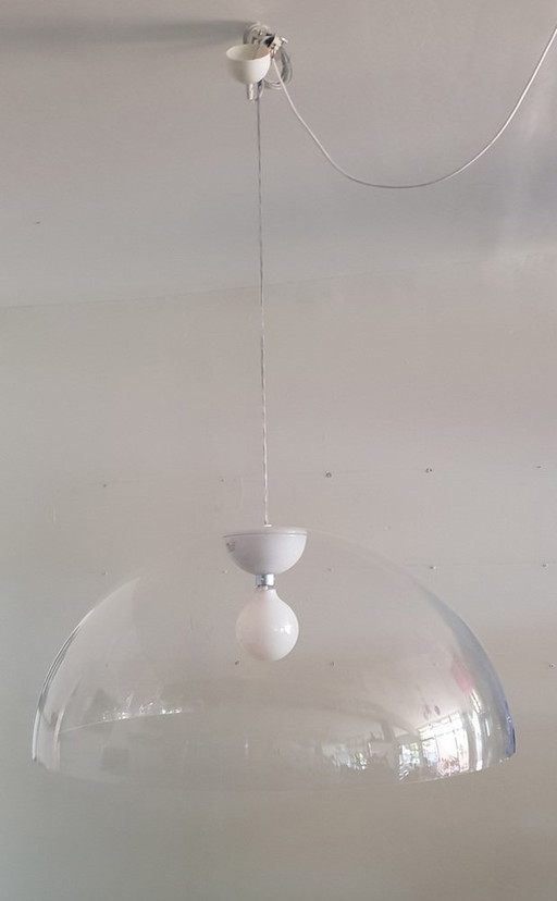 Large Clear Acrylic Glass Ceiling Lamp