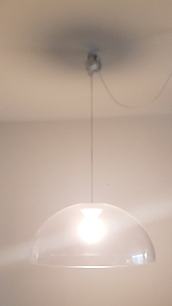 Image 1 of Large Clear Acrylic Glass Ceiling Lamp