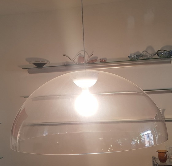 Image 1 of Large Clear Acrylic Glass Ceiling Lamp