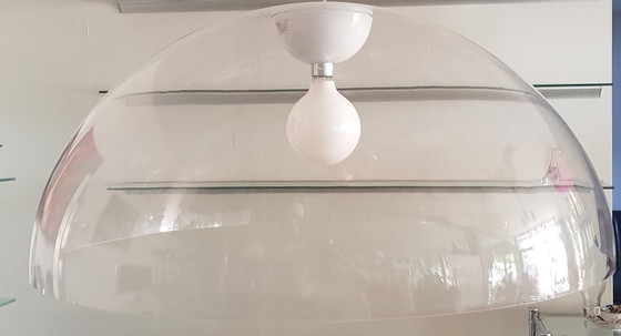 Image 1 of Large Clear Acrylic Glass Ceiling Lamp