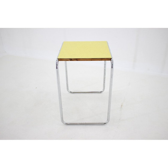 Image 1 of Vintage chrome tubular side table, Czechoslovakia 1960