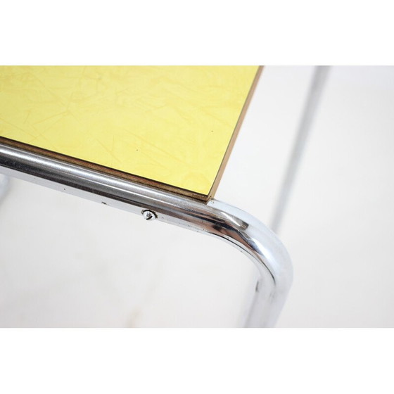 Image 1 of Vintage chrome tubular side table, Czechoslovakia 1960