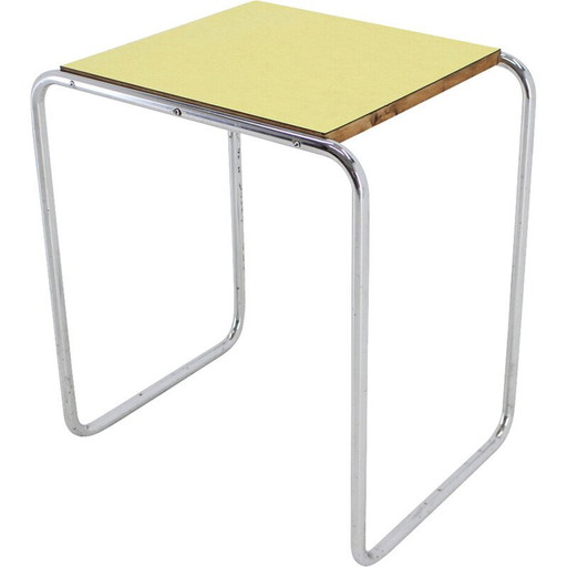 Vintage chrome tubular side table, Czechoslovakia 1960