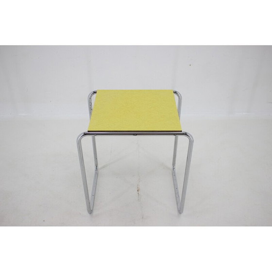 Image 1 of Vintage chrome tubular side table, Czechoslovakia 1960