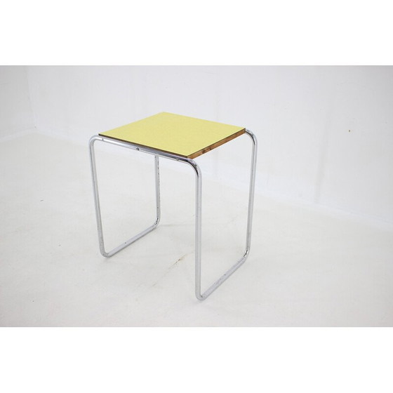 Image 1 of Vintage chrome tubular side table, Czechoslovakia 1960