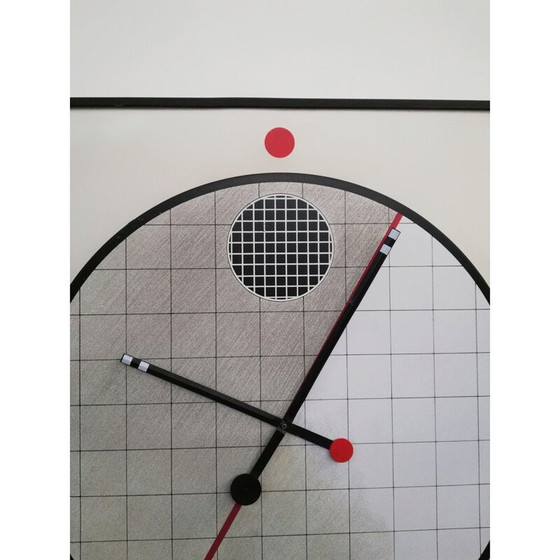 Image 1 of Vintage postmodern Morphos clock by Kurt B. Del Banco for Acerbis, 1980s