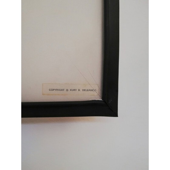 Image 1 of Vintage postmodern Morphos clock by Kurt B. Del Banco for Acerbis, 1980s