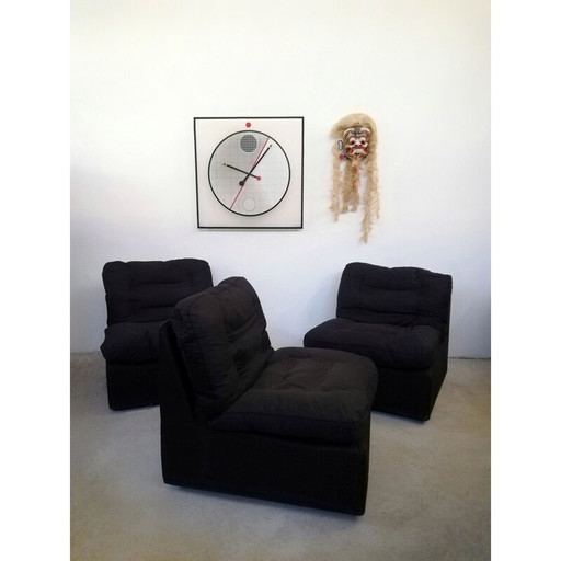Vintage postmodern Morphos clock by Kurt B. Del Banco for Acerbis, 1980s