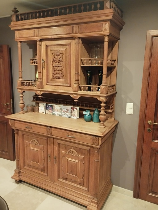 Antique French Buffet Cabinet In Henri Ii Style