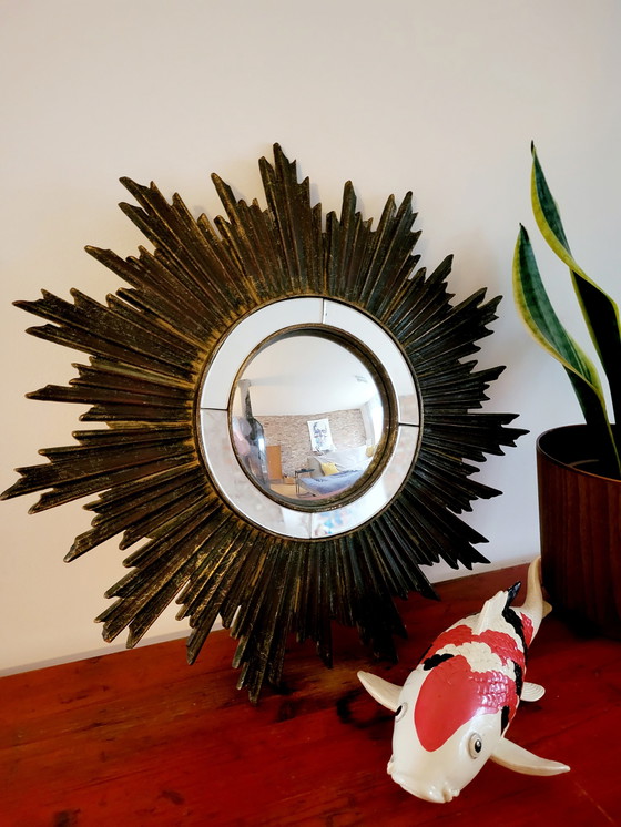 Image 1 of Solar or convex mirror, Resin, 1950s, Belgium