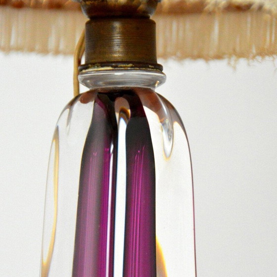 Image 1 of Mid century Val St-Lambert crystal table lamp, Belgium 1960