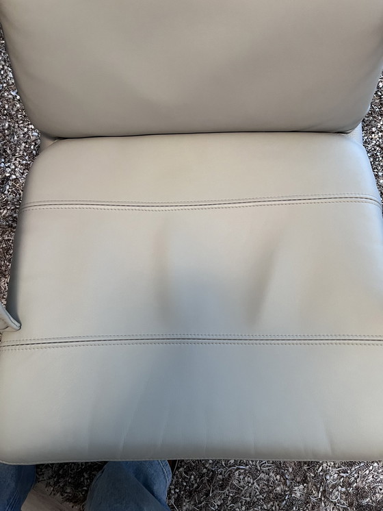 Image 1 of Design Armchair Cream White Leather