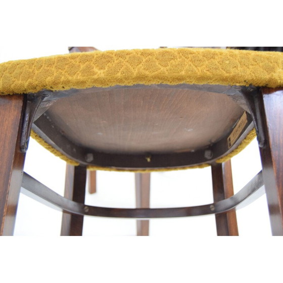 Image 1 of Set of 4 vintage Art Deco Dining Chairs By Fische 1930s