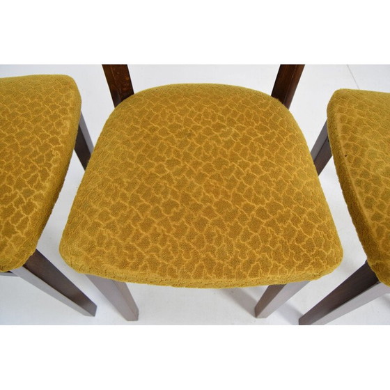 Image 1 of Set of 4 vintage Art Deco Dining Chairs By Fische 1930s
