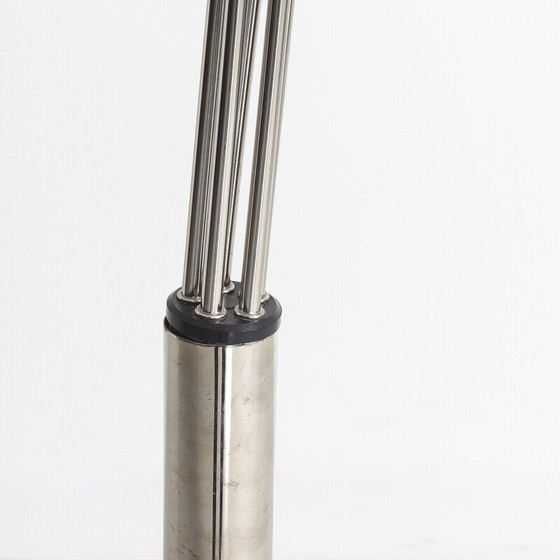 Image 1 of Vintage lamp in chrome steel and marble base, 1970