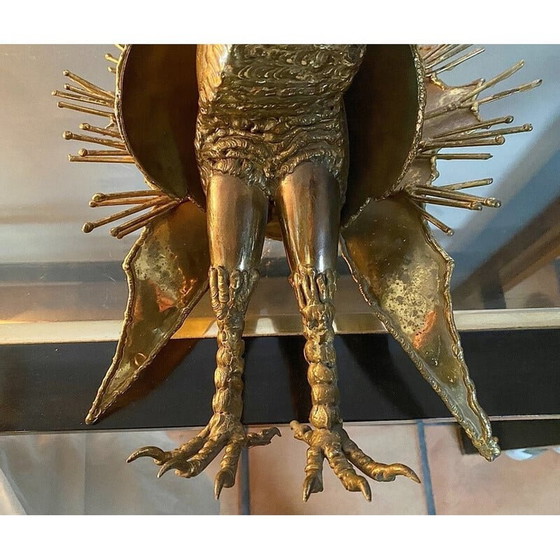 Image 1 of Vintage peacock in gilded brass