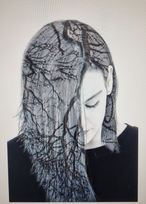 Image 1 of Anja Tuinder - Hairtree œuvre d'art sur plexiglas