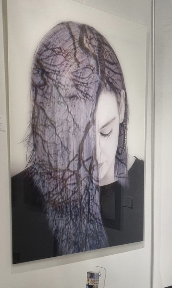 Image 1 of Anja Tuinder - Hairtree œuvre d'art sur plexiglas