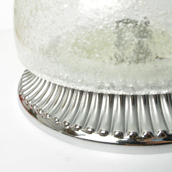 Image 1 of Vintage chrome ceiling lamp by Hillebrand, Germany 1970s