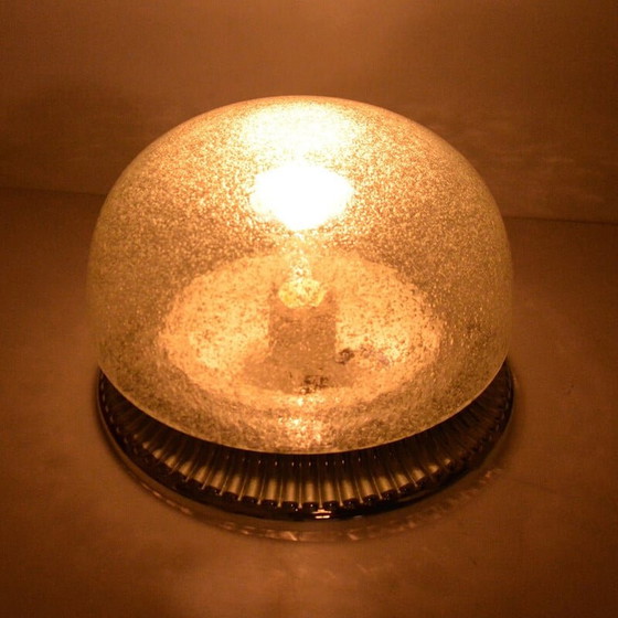 Image 1 of Vintage chrome ceiling lamp by Hillebrand, Germany 1970s