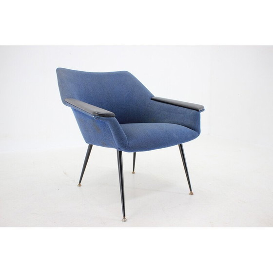 Image 1 of Vintage blue armchair, Italy 1960s