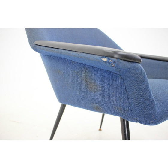 Image 1 of Vintage blue armchair, Italy 1960s