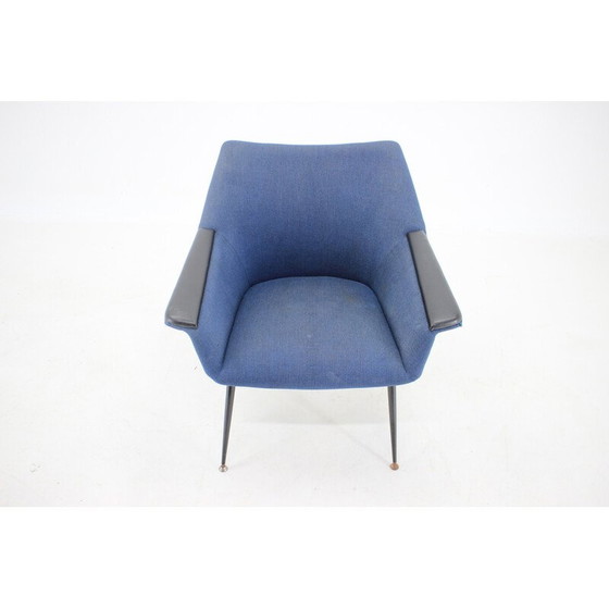 Image 1 of Vintage blue armchair, Italy 1960s