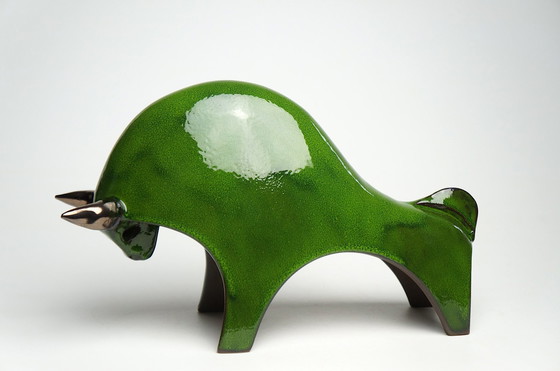 Image 1 of Large Ceramic Bull Sculpture Urszula Despet