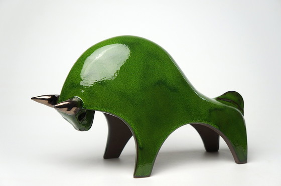 Image 1 of Large Ceramic Bull Sculpture Urszula Despet