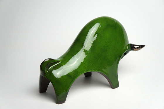 Image 1 of Large Ceramic Bull Sculpture Urszula Despet