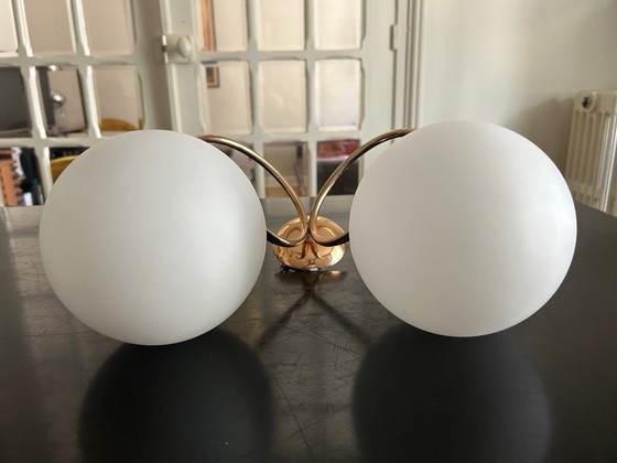 Image 1 of Two-light wall lamp 1950