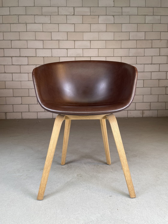 Image 1 of 3X Hay About A Chair Aac23 Sedia in pelle marrone