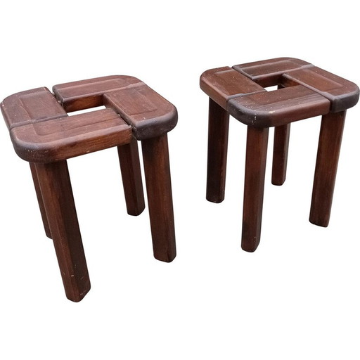 Pair of vintage stools by Olof Ottelin for Stockmann, Finland 1958s