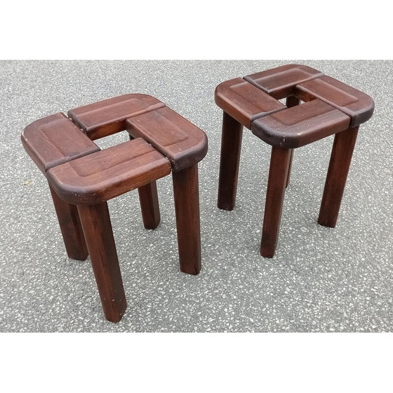 Image 1 of Pair of vintage stools by Olof Ottelin for Stockmann, Finland 1958s