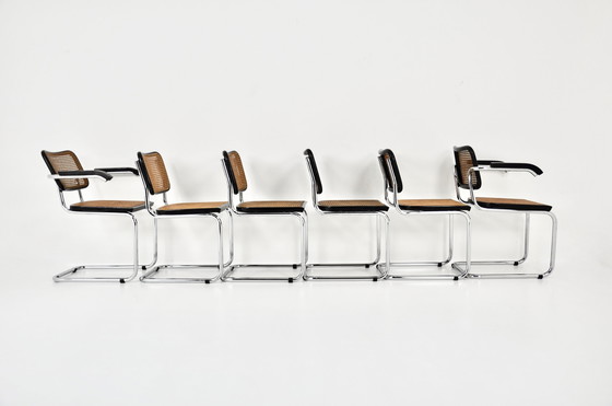 Image 1 of Dining Chairs Style B32 by Marcel Breuer, Set of 6