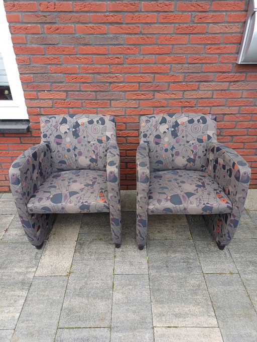 2x Leolux Ladies' Armchairs