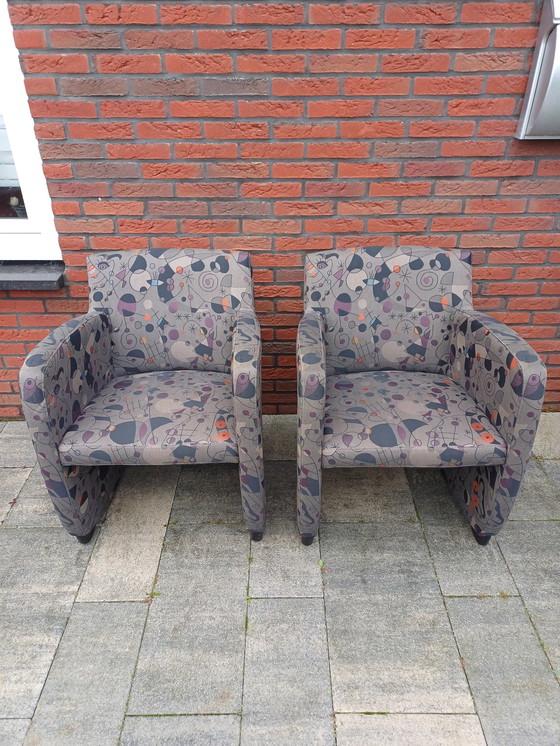 Image 1 of 2x Leolux Ladies' Armchairs