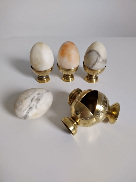 Image 1 of Brass egg cups