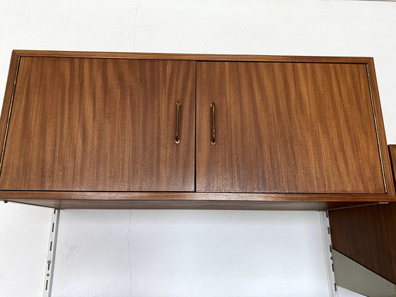 Image 1 of 8 Piece Midcentury Modern Teak Wall Unit