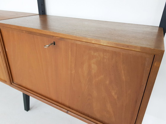 Image 1 of Large Poul Cadovius for Royal System free standing teak wall unit, Denmark 1950's