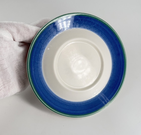 Image 1 of Arabia Finland Moreeni Balladi Design By Heikki Orvola Cup, Saucer And Plate