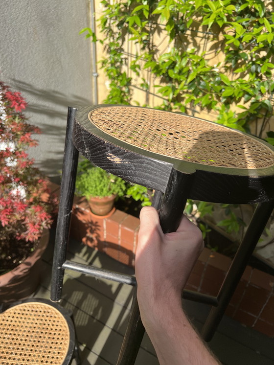 Image 1 of 3x Rattan stool