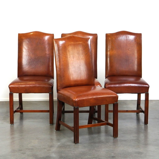 4 X Sheep Leather Dining Chair