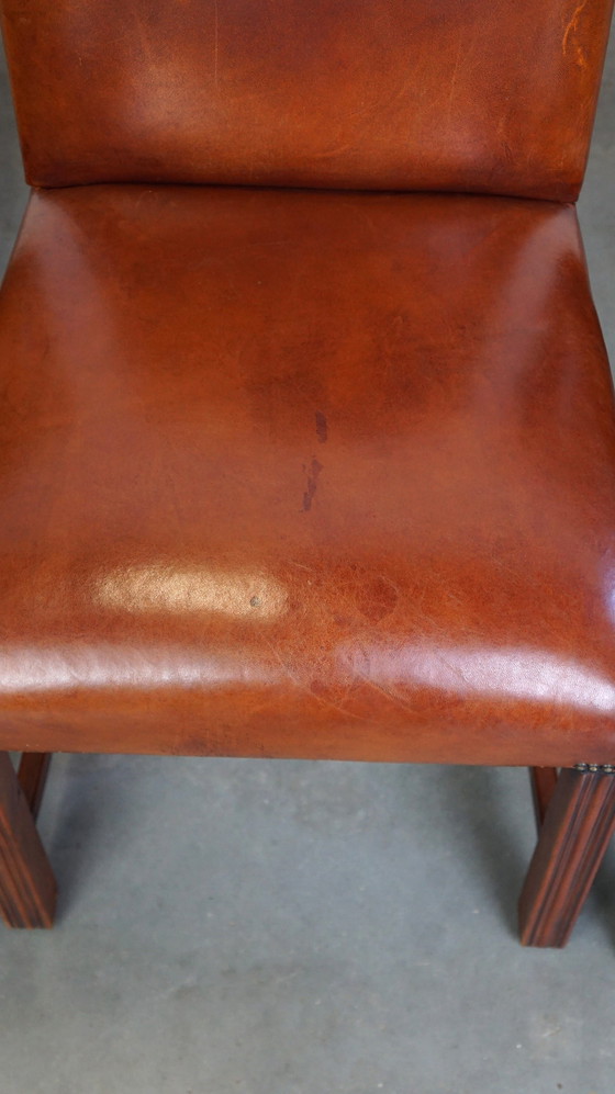 Image 1 of 4 X Sheep Leather Dining Chair