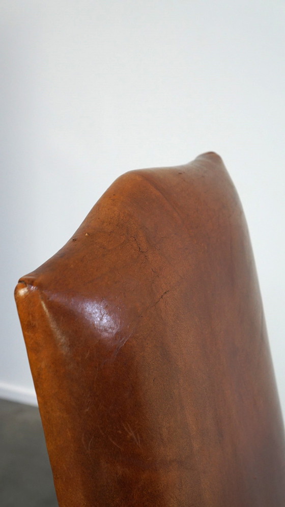 Image 1 of 4 X Sheep Leather Dining Chair