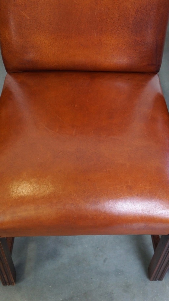 Image 1 of 4 X Sheep Leather Dining Chair