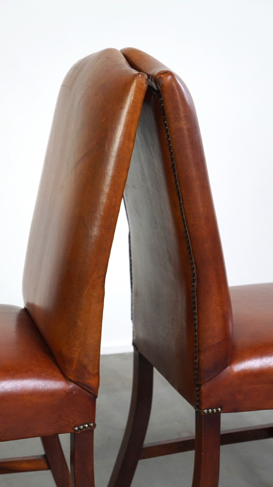 Image 1 of 4 X Sheep Leather Dining Chair